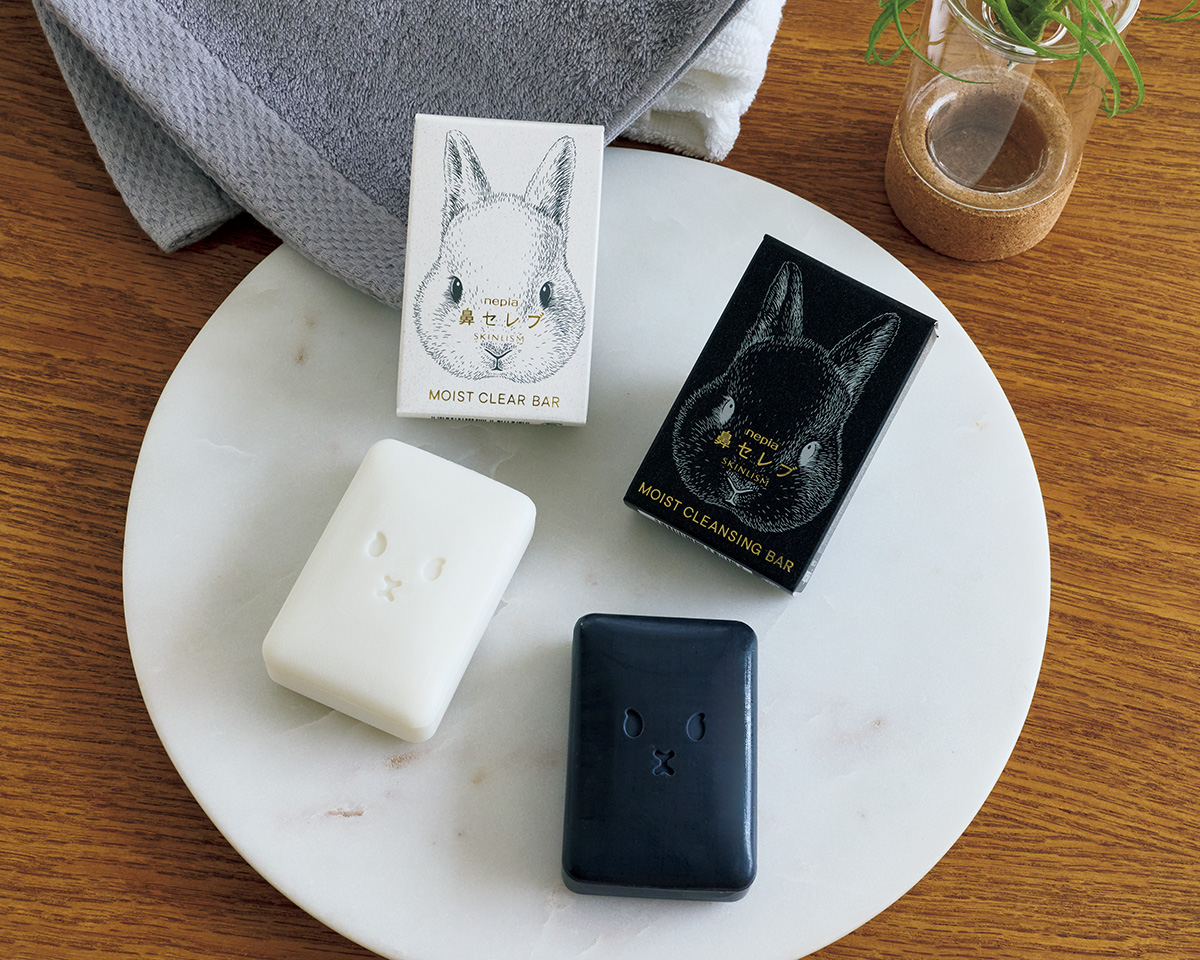 鼻セレブから誕生した洗顔せっけんモイストクリアバーとモイストクレンジングバー