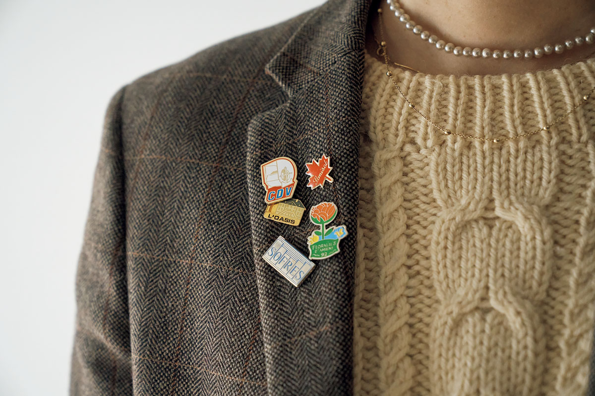 アイアムアイ×蛭子能収さんコラボのピンバッジ