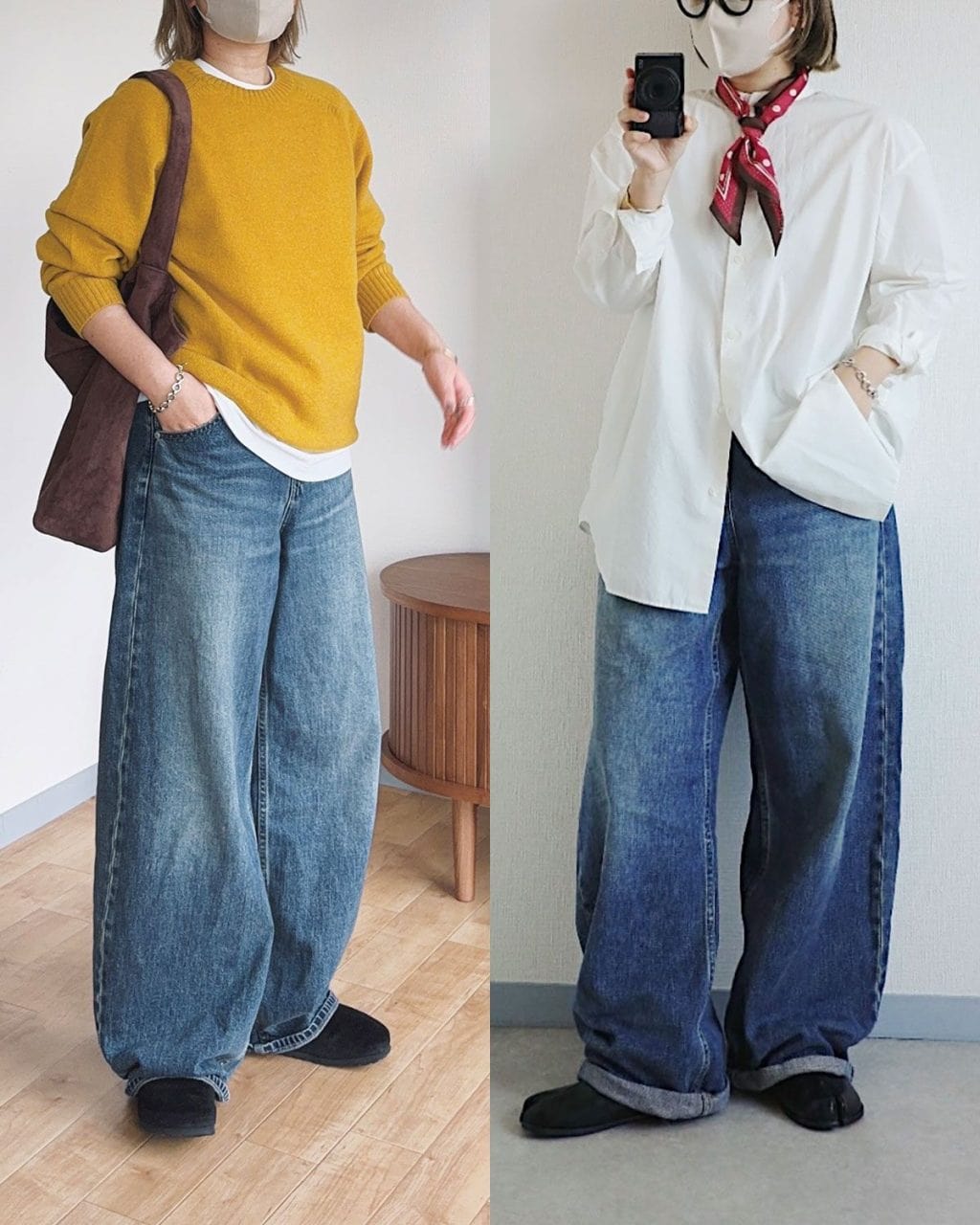 【ユニクロ神デニムの着まわしコーデ11選】 毎日はけると話題のバギーカーブジーンズは、合わせ方次第で七変化する万能デニムだった!