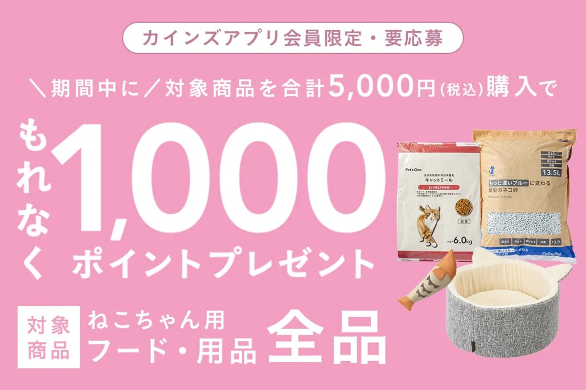 【もうすぐ猫の日】カインズ にゃん祭りポイントキャンペーン