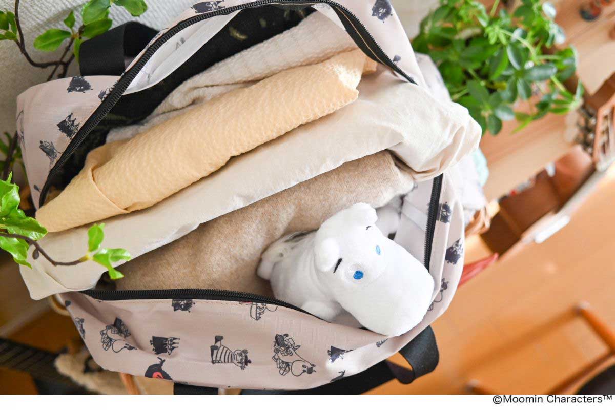リンネル2026年4月号「ムーミン」×「サマンサ モスモス」ボストンバッグ