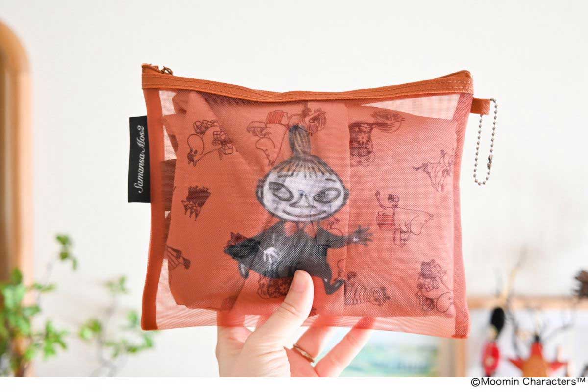リンネル2026年4月号「ムーミン」×「サマンサ モスモス」メッシュポーチ