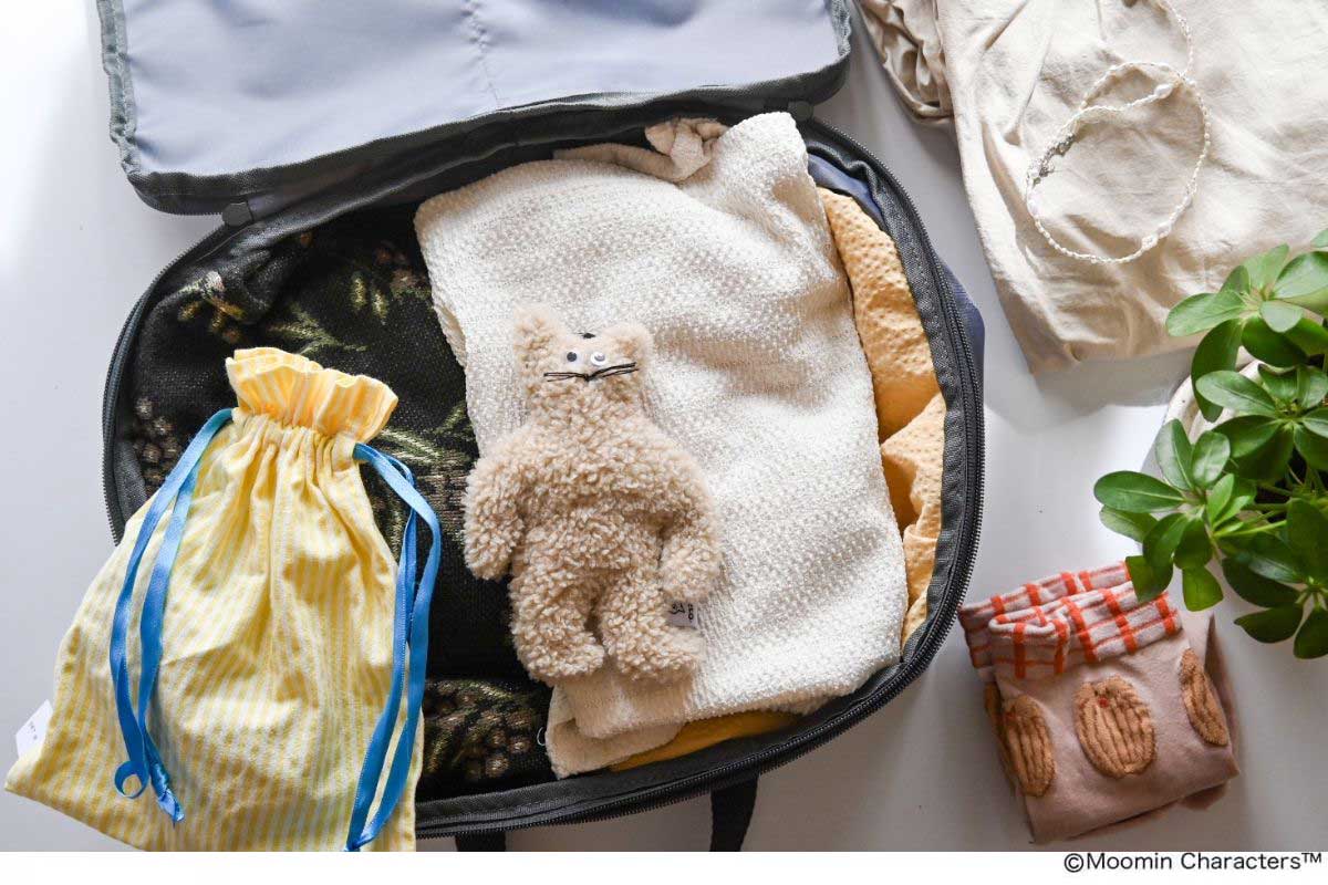 リンネル2026年4月号増刊「ムーミン」×「サマンサ モスモス」衣類圧縮ケース