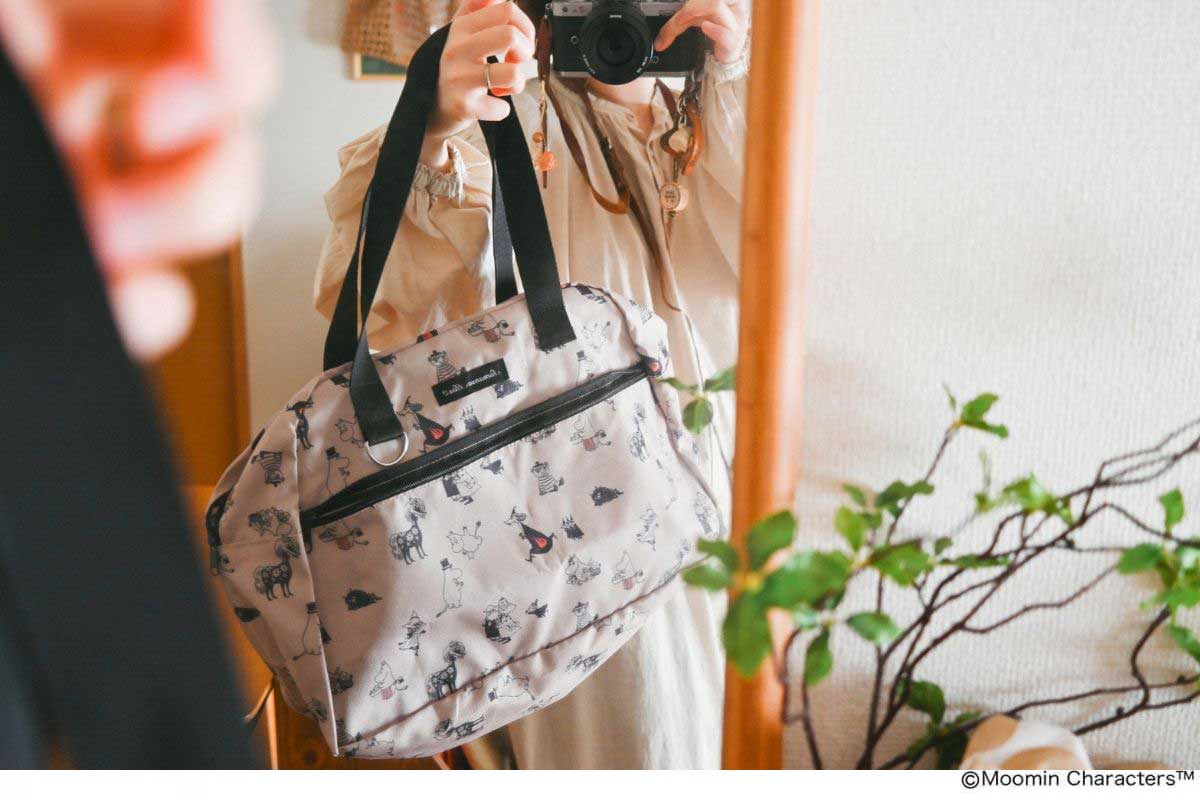 リンネル2026年4月号「ムーミン」×「サマンサ モスモス」ボストンバッグ&メッシュポーチ