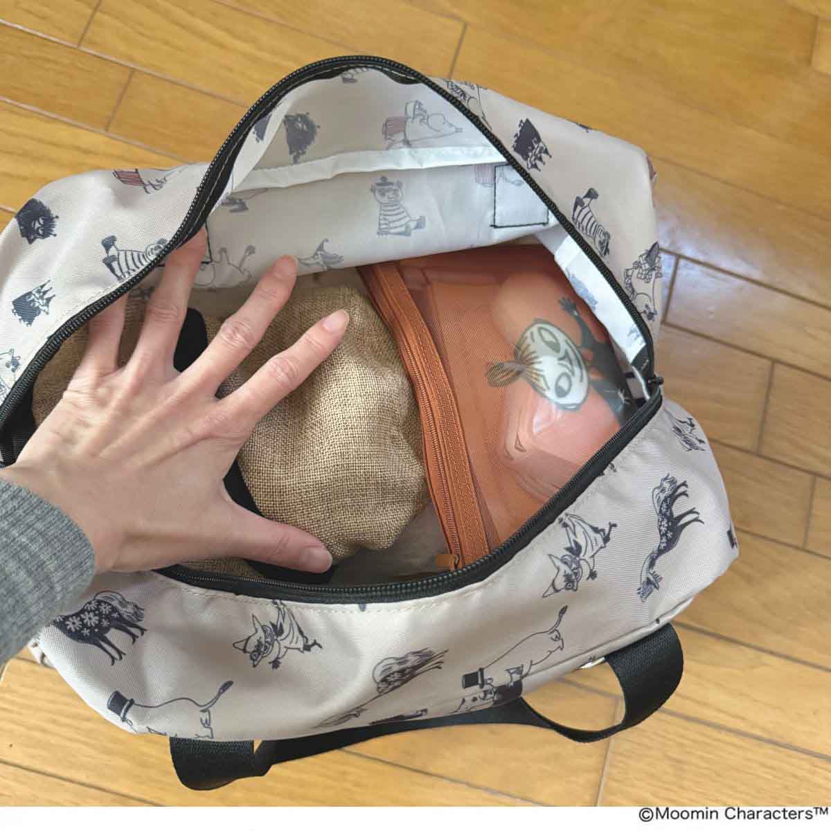 リンネル2026年4月号「ムーミン」×「サマンサ モスモス」ボストンバッグ&メッシュポーチ
