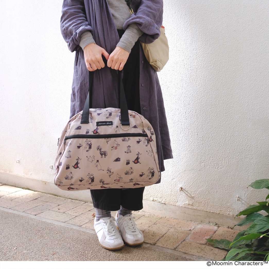 リンネル2026年4月号「ムーミン」×「サマンサ モスモス」ボストンバッグ