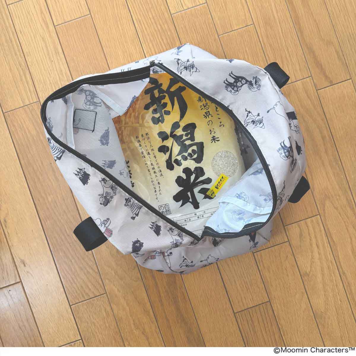 リンネル2026年4月号「ムーミン」×「サマンサ モスモス」ボストンバッグをエコバッグ代わりに活用