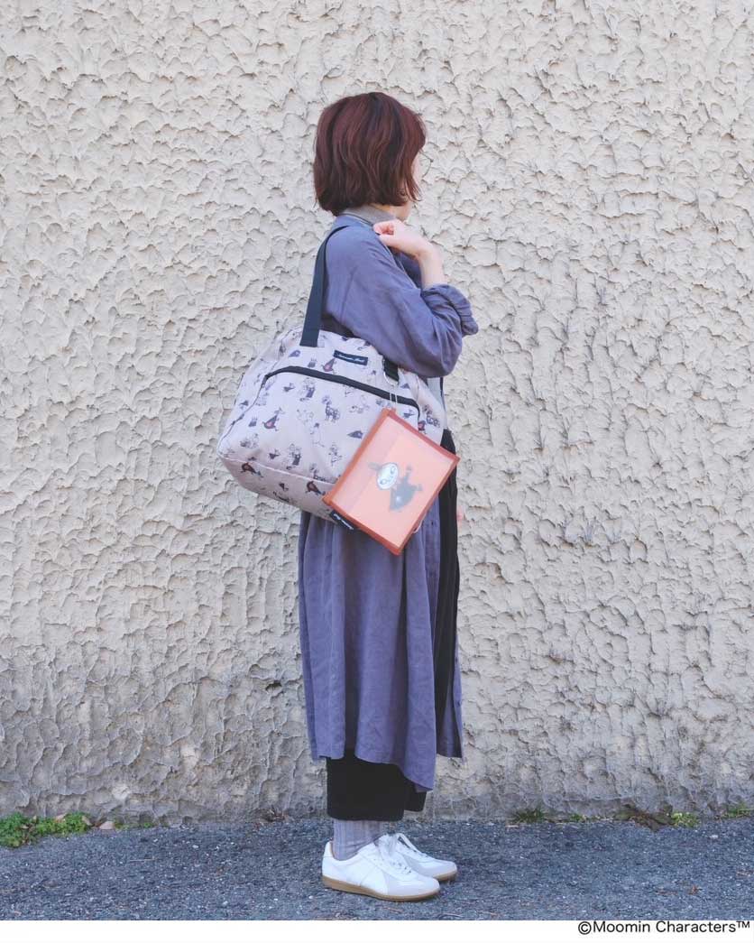 【ムーミン付録のボストンバッグが2泊3日のLCC旅で使えるのか検証!】 バッグ&メッシュポーチの活用法も探ってみました! 使用レビュー