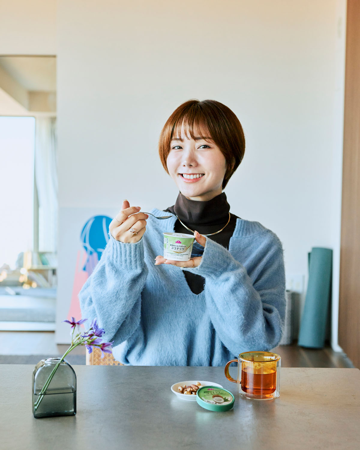 【私に元気をくれるアイスと３つの健やか習慣】 のがちゃんの心と体をゆるめてくれるもの