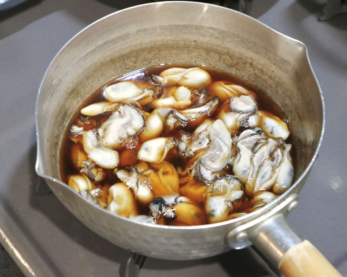 牡蠣のポン酢煮のレシピ