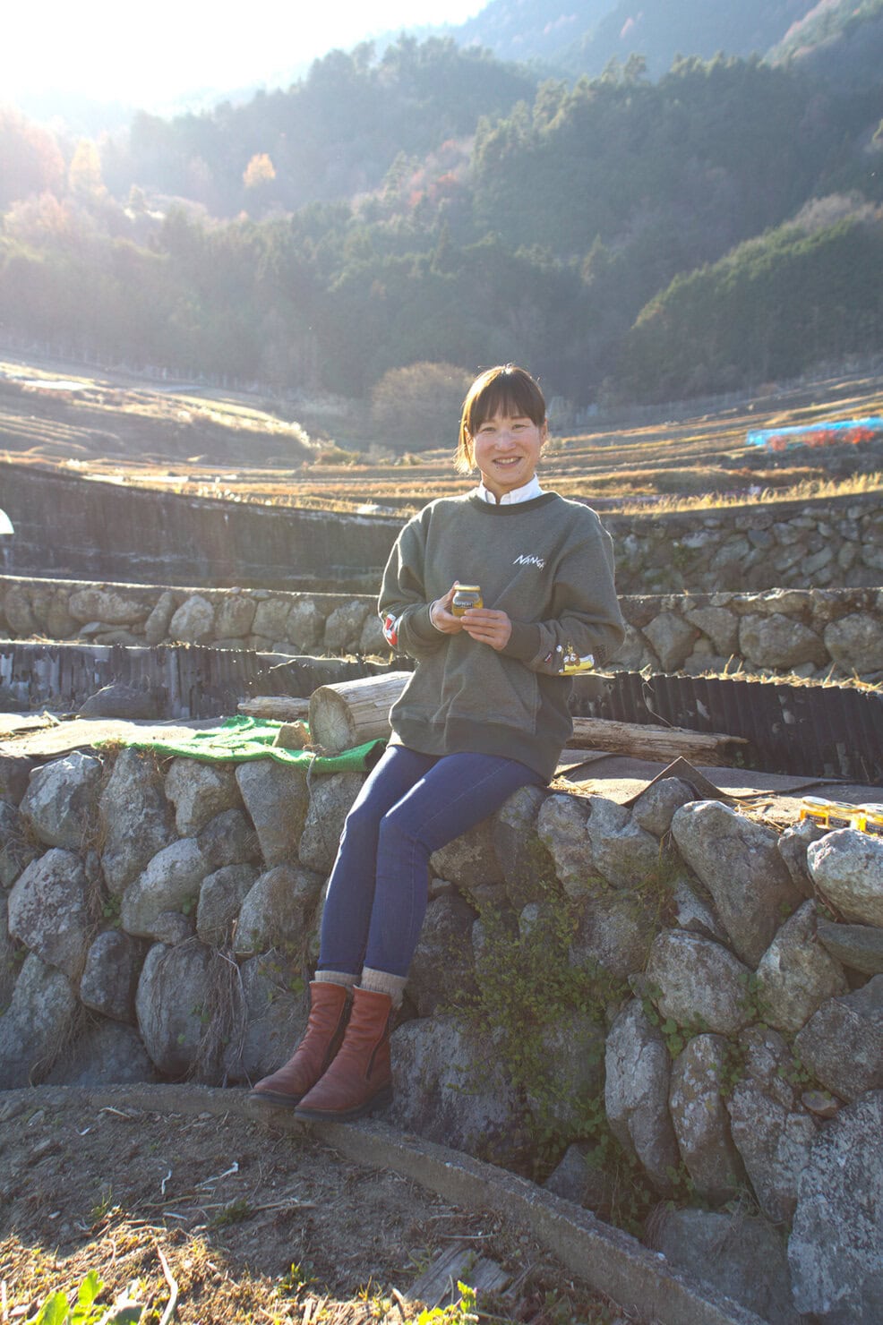 南アルプスの山々に魅せられて東京から移住してきた梅澤直美さん。