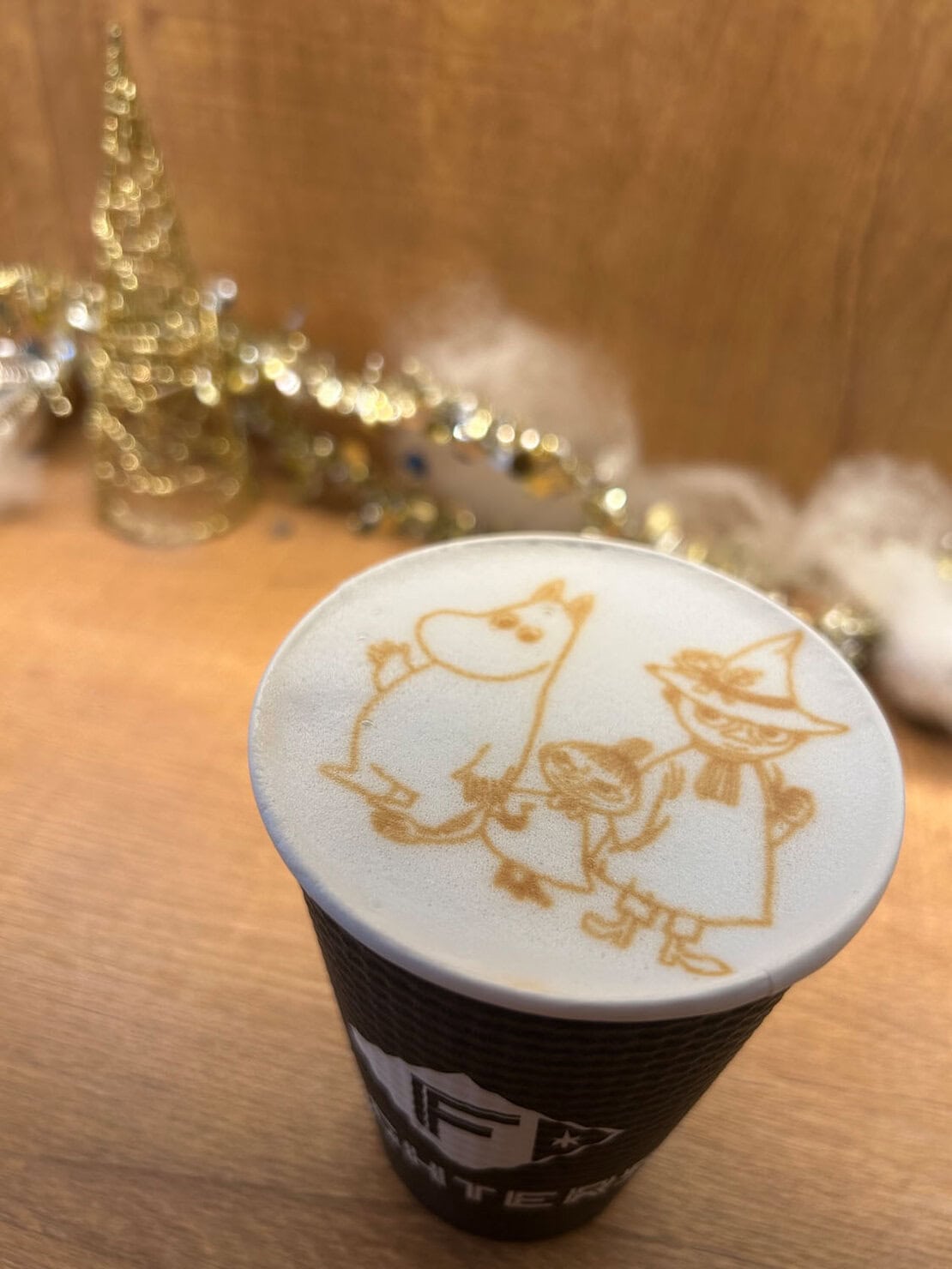 【ムーミンと光の世界】tower eleven foodhall by Nipponhamでムーミンラテを注文