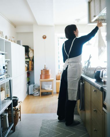 グラフィックデザイナー立古尚子さん宅のキッチン