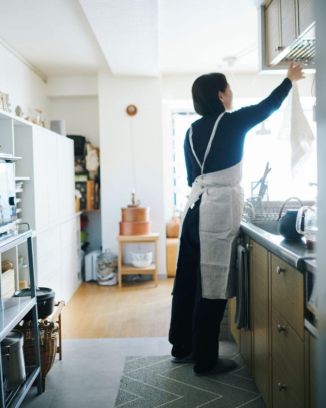 グラフィックデザイナー立古尚子さん宅のキッチン