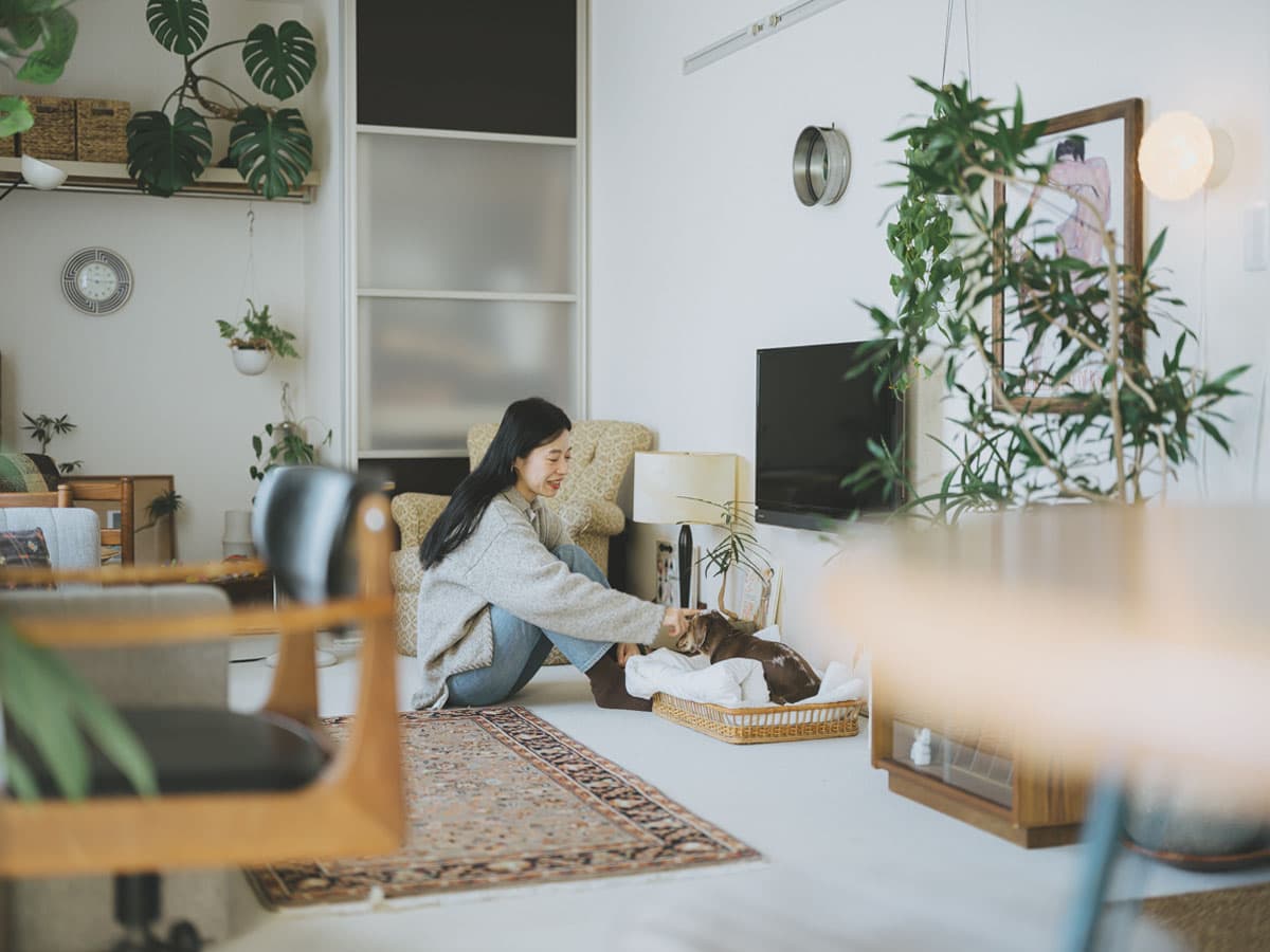 お部屋を楽しむために、定期的にがらっと模様替えをされているSakiさん。