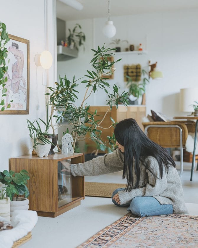 住まいと愛犬との暮らしに合わせたお部屋づくりをされていたSakiさん宅