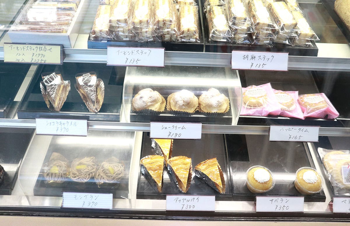 ケーキハウスエーデルのラインナップ