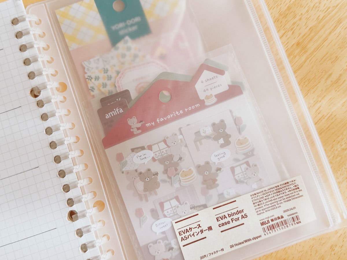 無印良品のリフィルノートを手帳として使っています