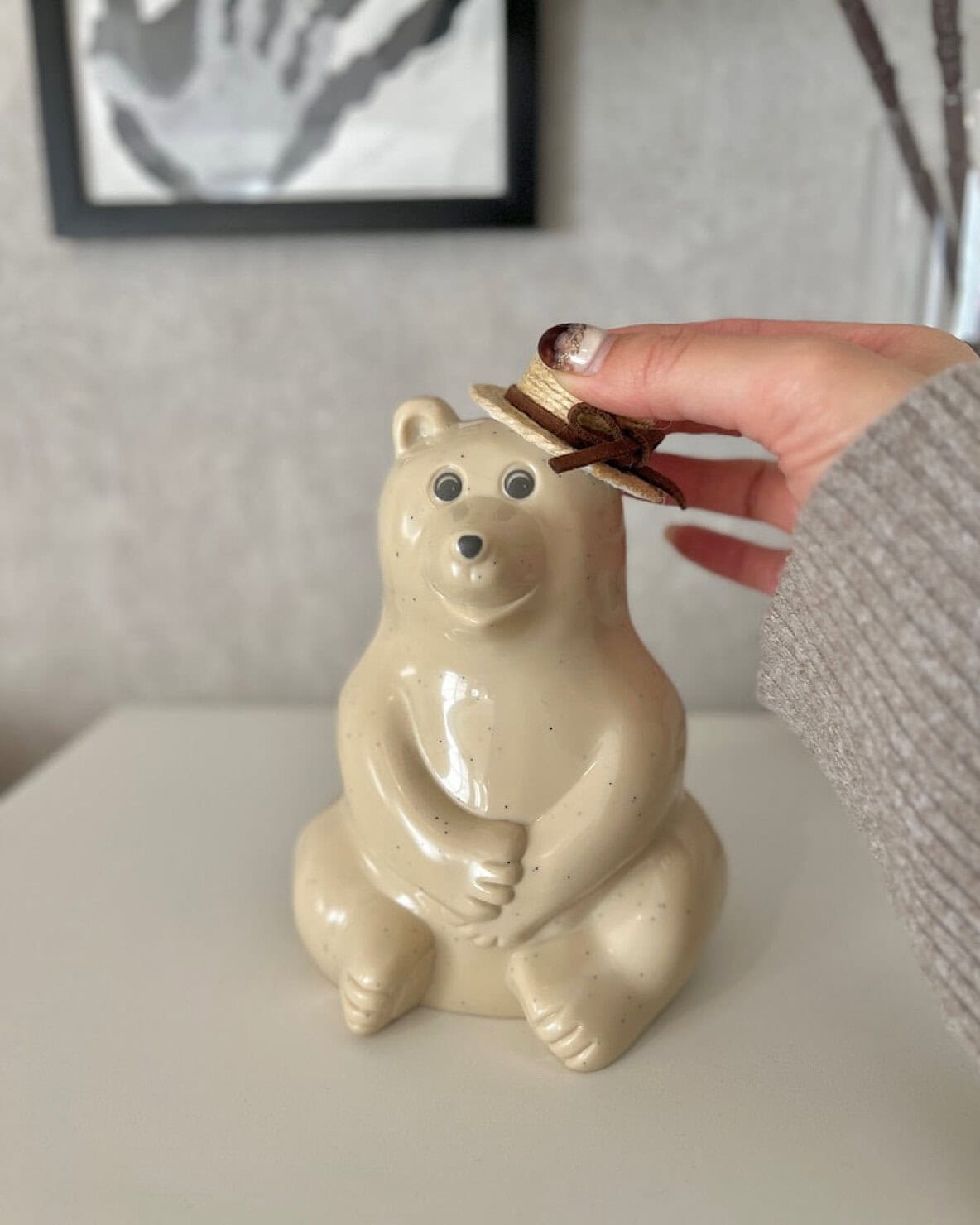 フィンランドのノルディア銀行(NORDEA BANK)のノベルティーとして配られていたシロクマ貯金箱