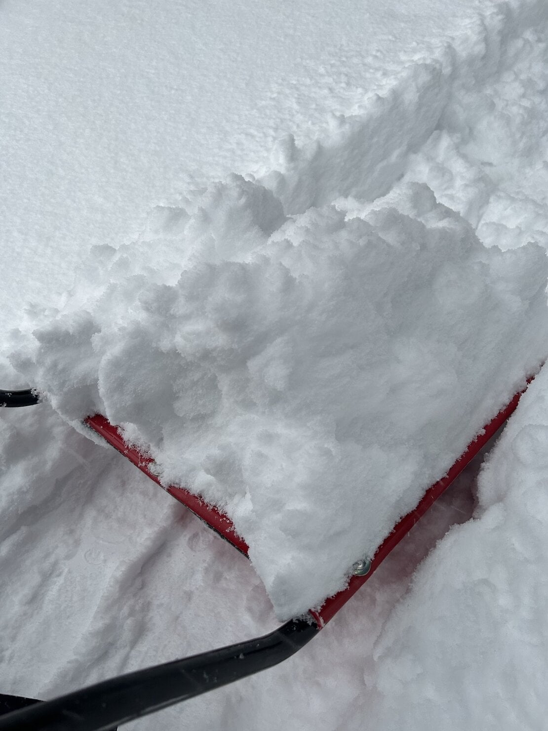 大雪の日の雪かき