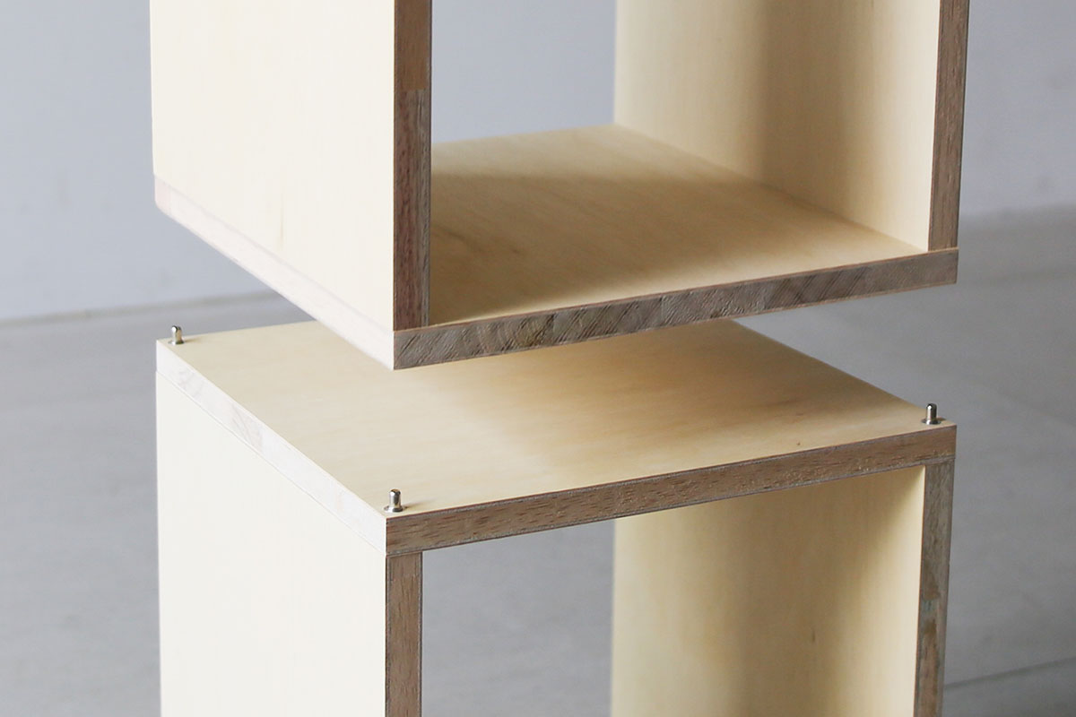 つみハコ 積み木のようなモジュール家具