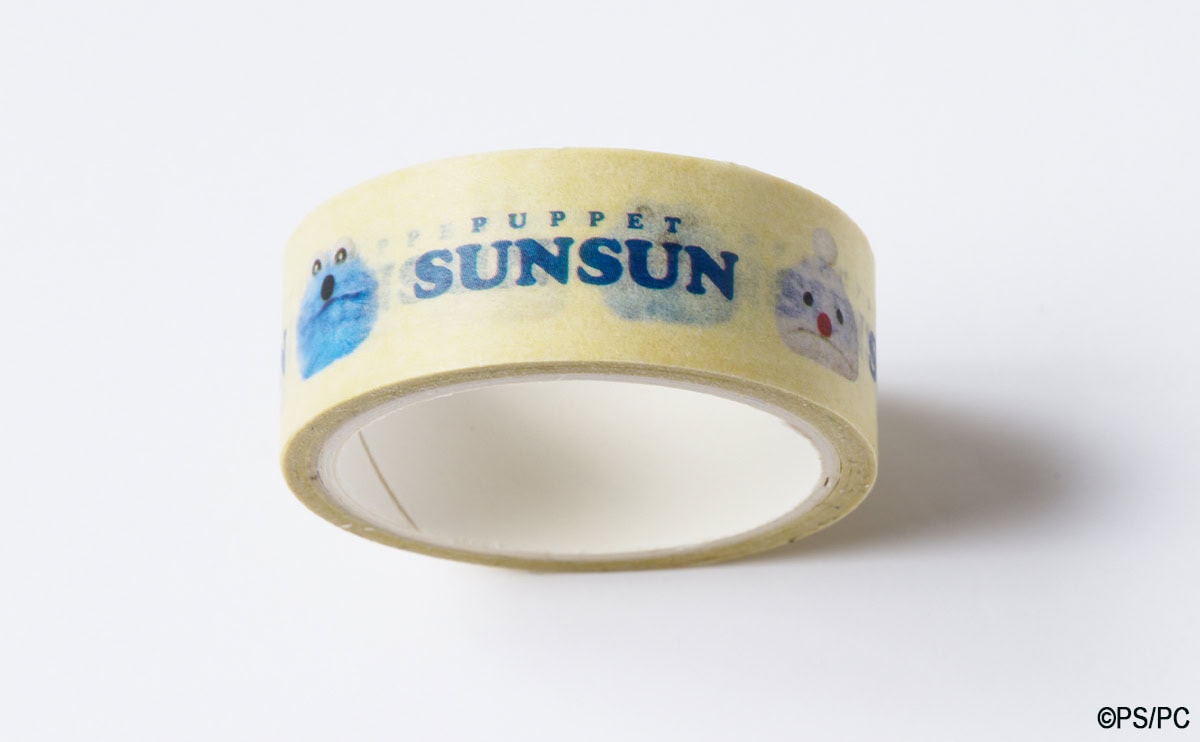 リンネル付録【パペットスンスン】「かわいくて便利な缶ケース入りミニ文具セット」 マスキングテープ(3/19発売リンネル2026年5月号)