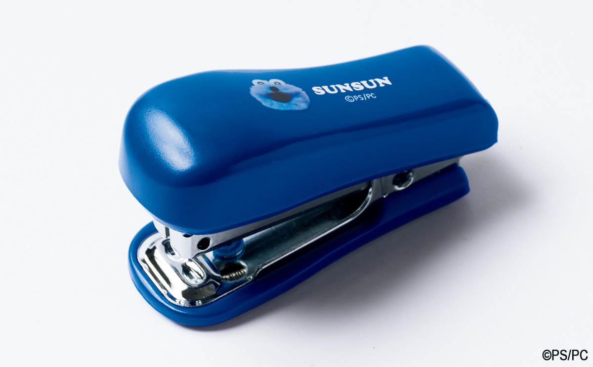 リンネル付録【パペットスンスン】「かわいくて便利な缶ケース入りミニ文具セット」 ミニホチキス(3/19発売リンネル2026年5月号)