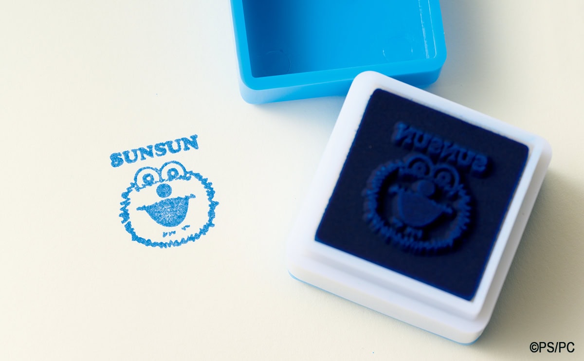 リンネル付録【パペットスンスン】「かわいくて便利な缶ケース入りミニ文具セット」スタンプ(3/19発売リンネル2026年5月号)