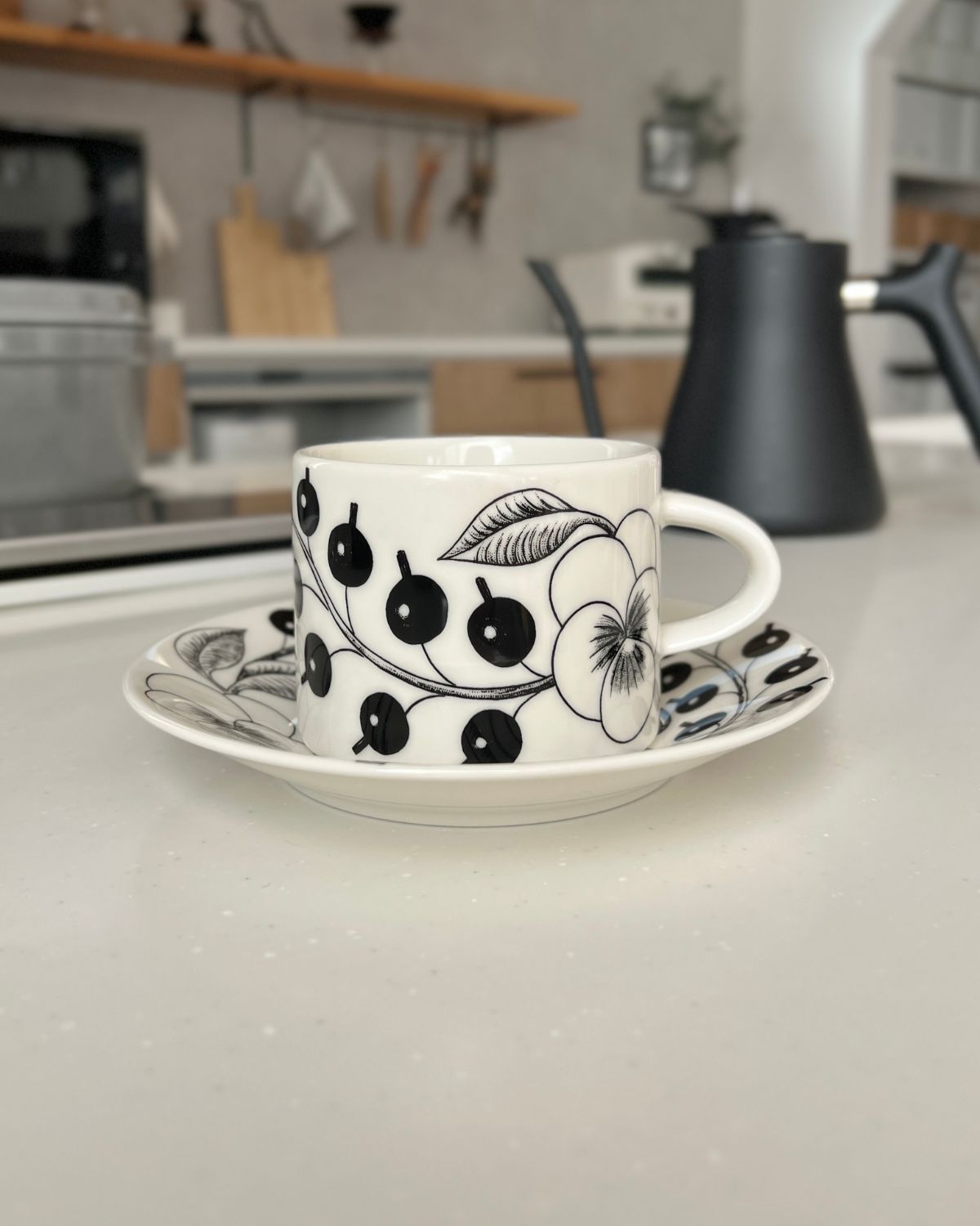 ブラックパラティッシ カップ&ソーサー/アラビア