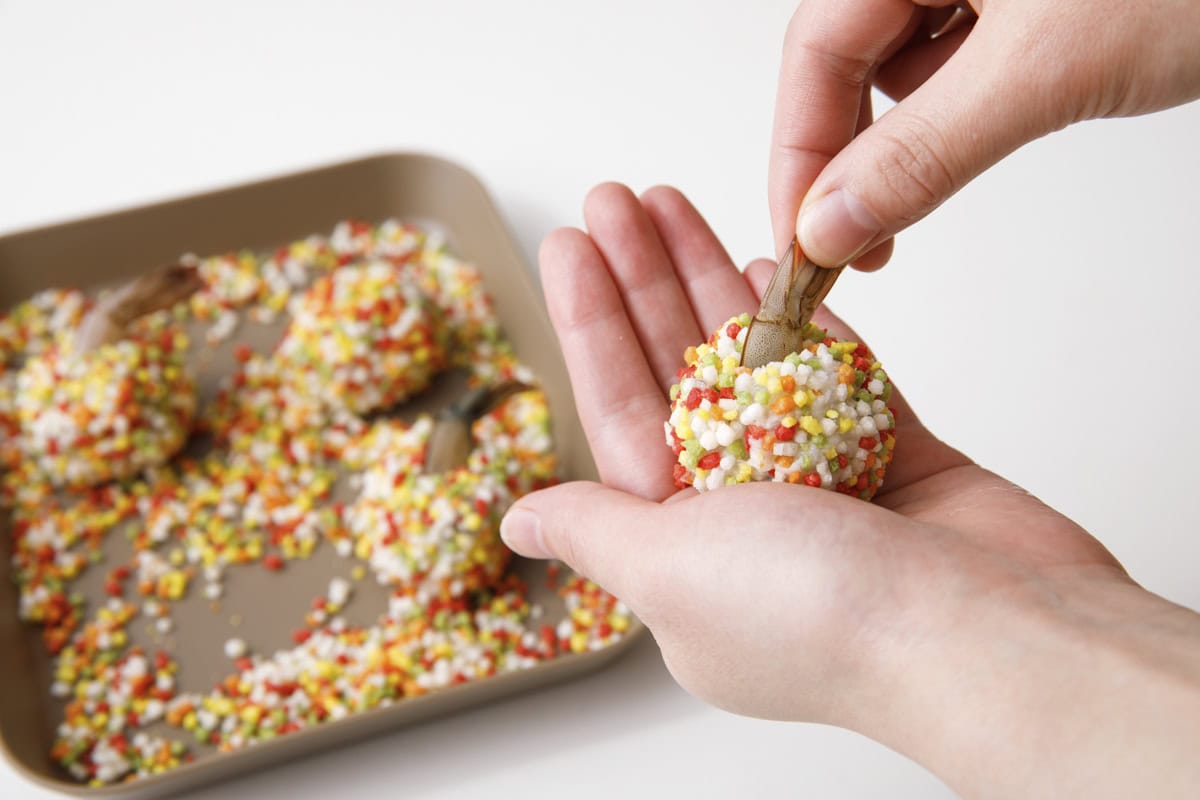 えびとはんぺんのあられ揚げ_作り方3point2