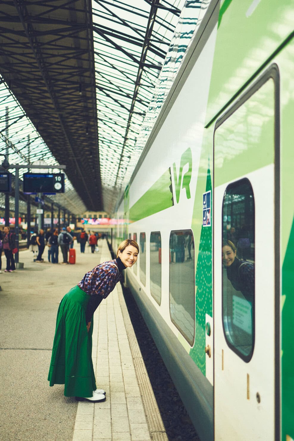 奈緒さん、フィンランド鉄道(VR)に乗ってヘルシンキへ