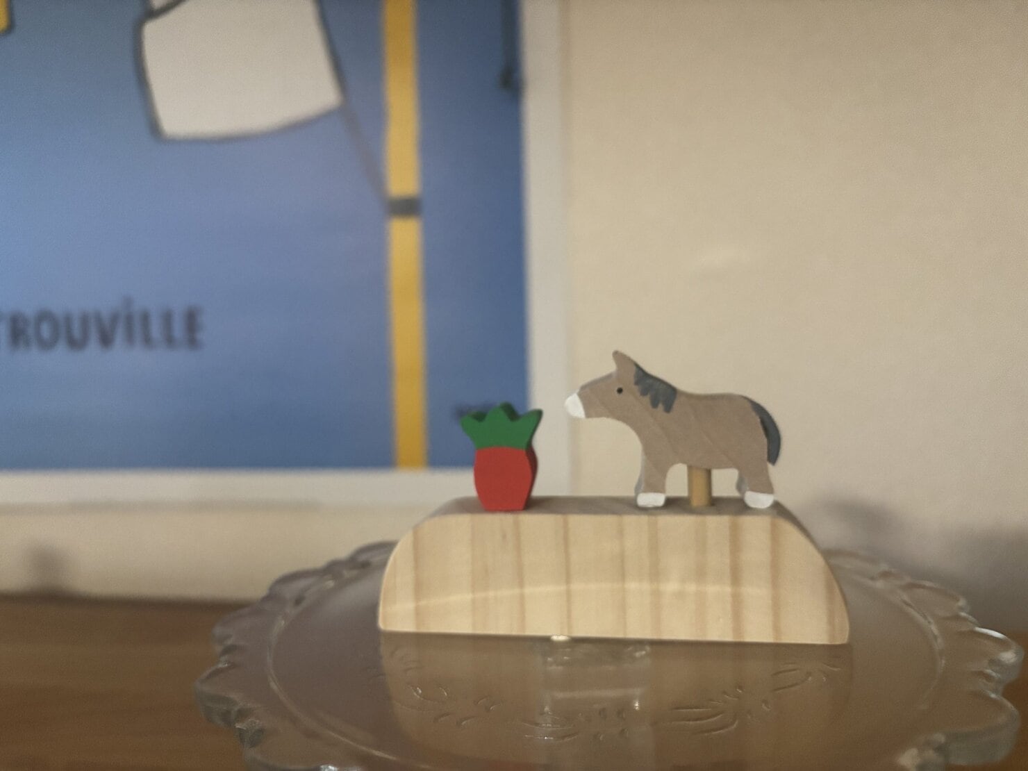 かぜまがり村で購入した馬のオブジェ