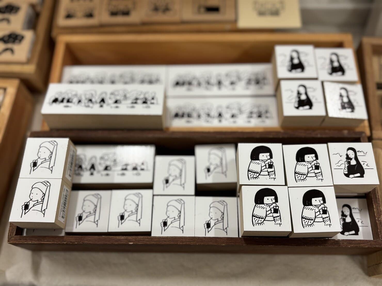 紙博 in 神戸主催の手紙社出展ブース COFFEE BOY(コーヒーボーイ)のイラストスタンプ