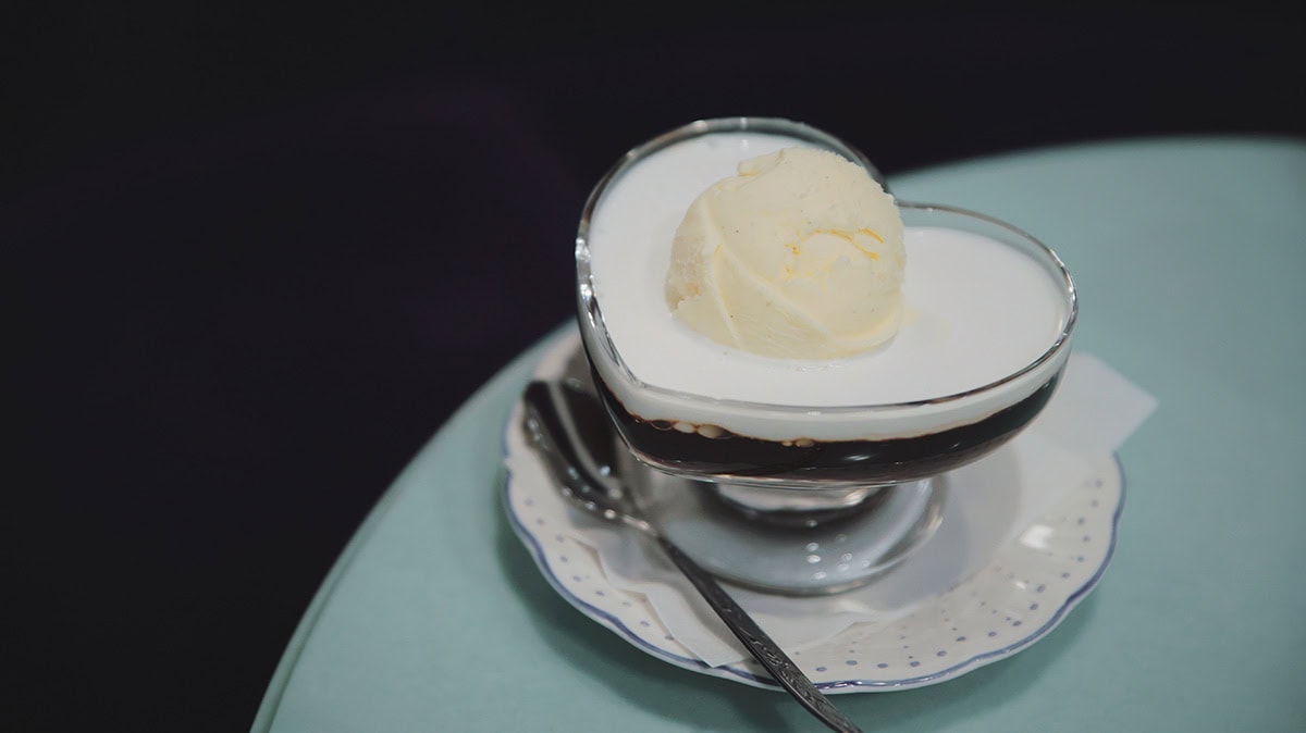 東京・西荻窪の喫茶店「喫茶閃光」のコーヒーゼリー