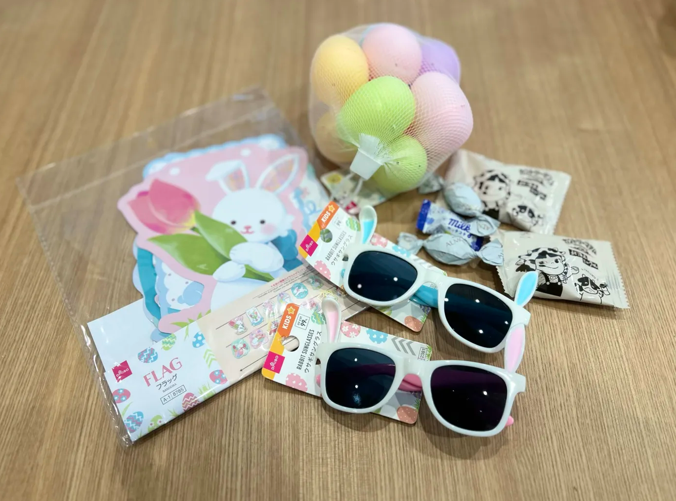 ダイソーで購入したイースターのグッズ