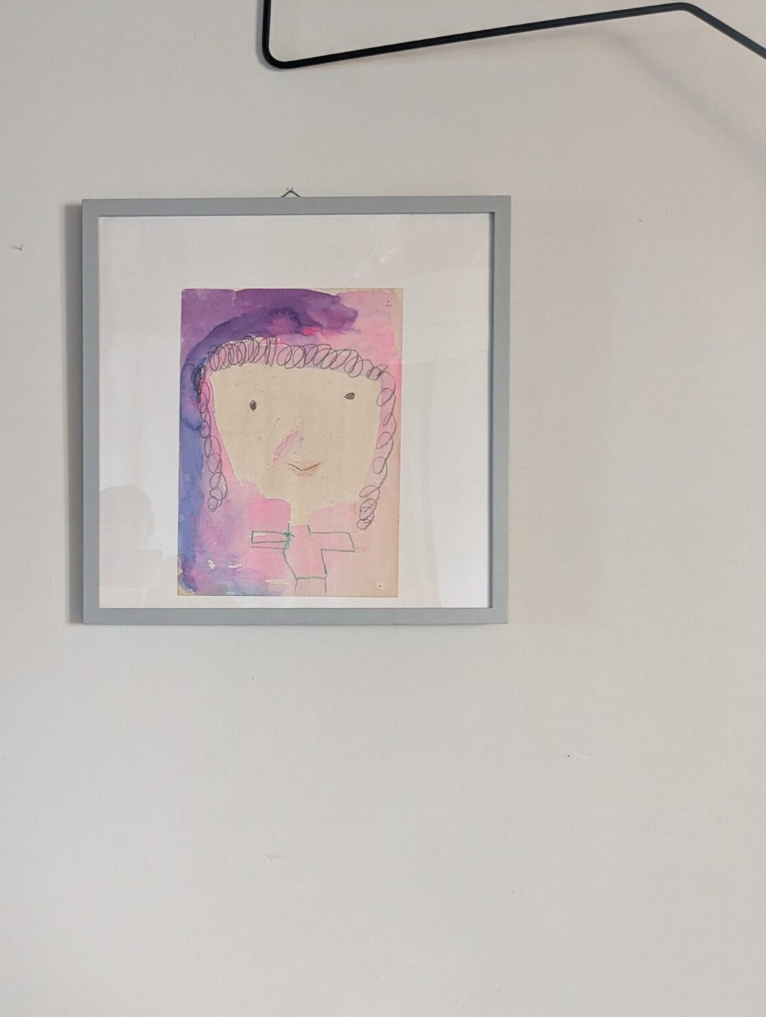 ペンキを塗った後のアートフレーム