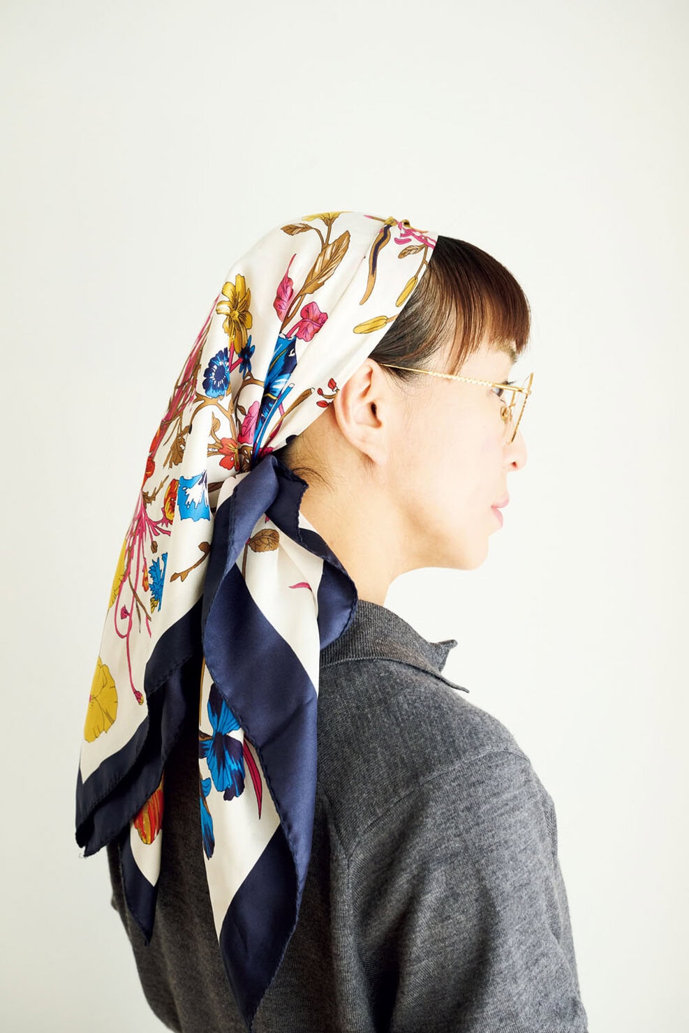 スカーフの巻き方