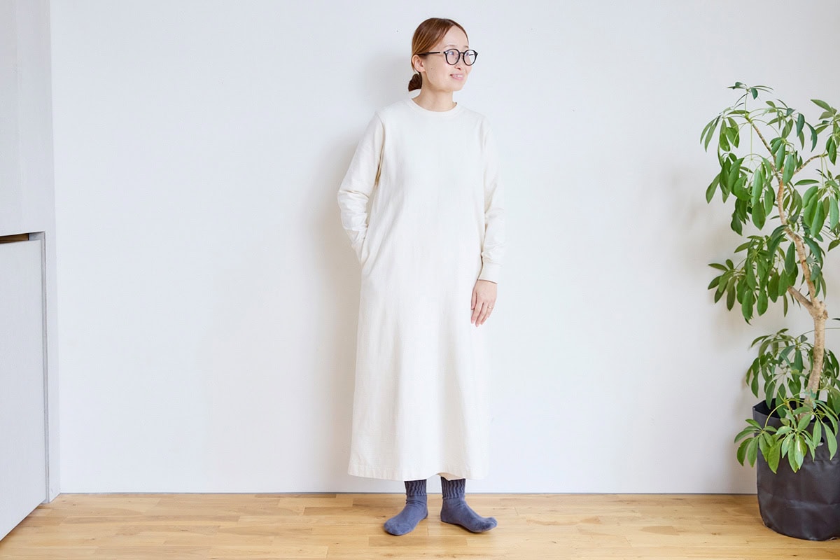 スノーピークのコットンドレス(リサイクルコットンのワンピース)