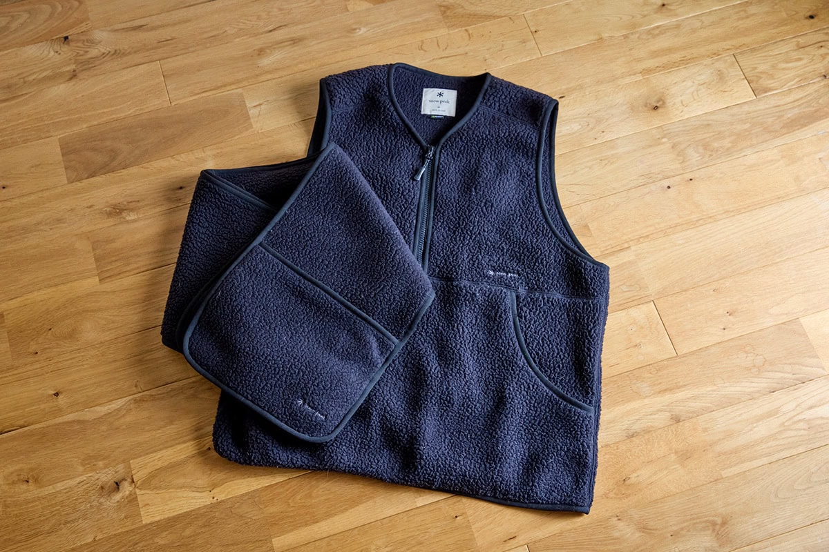 スノーピークのボアベストとボアマフラー