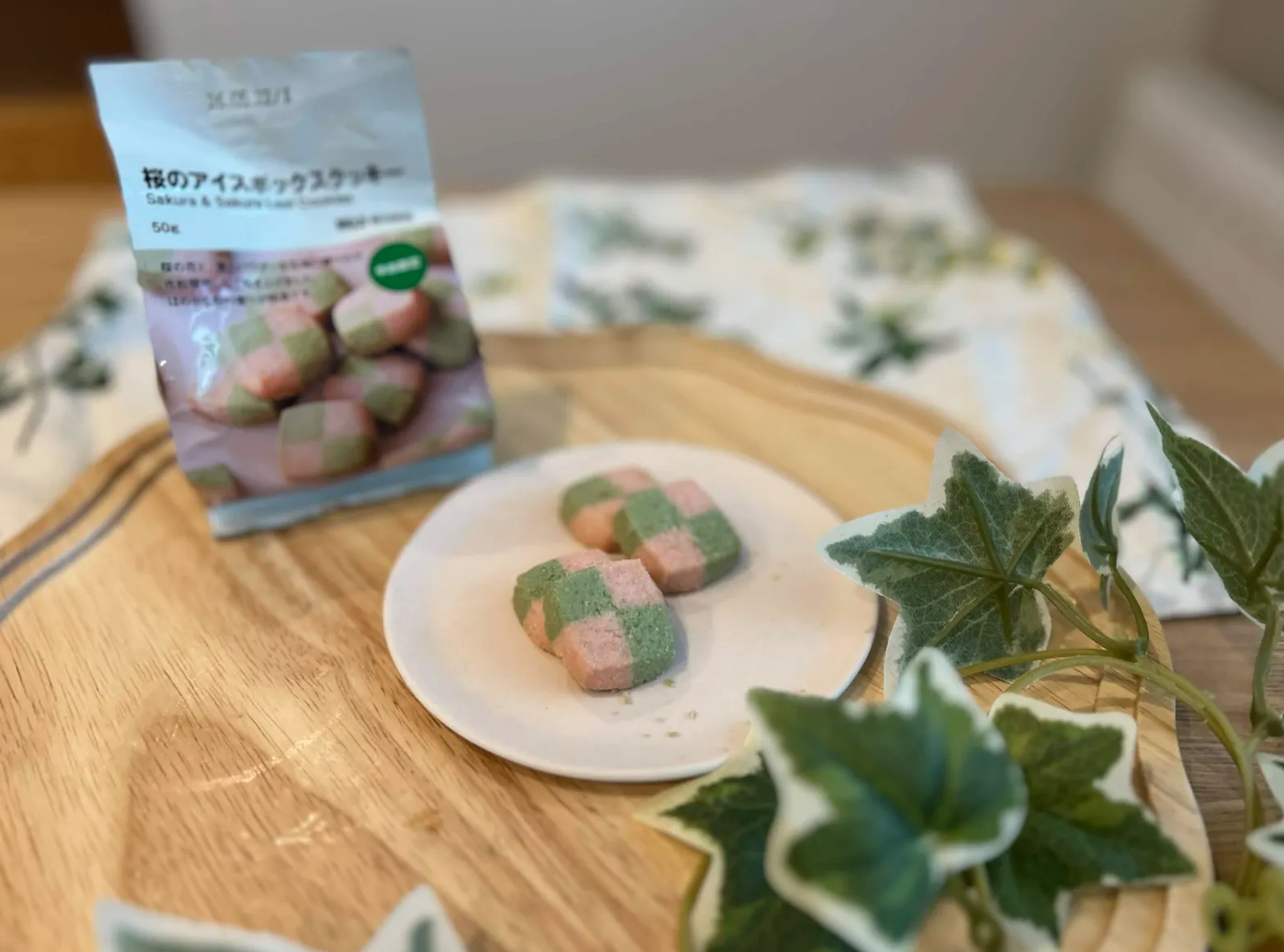 無印良品の桜のアイスボックスクッキー