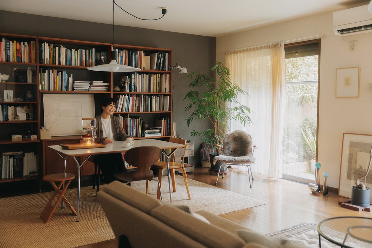 都内の賃貸マンション2LDK。インテリアスタイリストが作る居心地のいいリビングダイニングと和の寝室:素敵なおうち訪問・岩佐知布由さん宅 前編