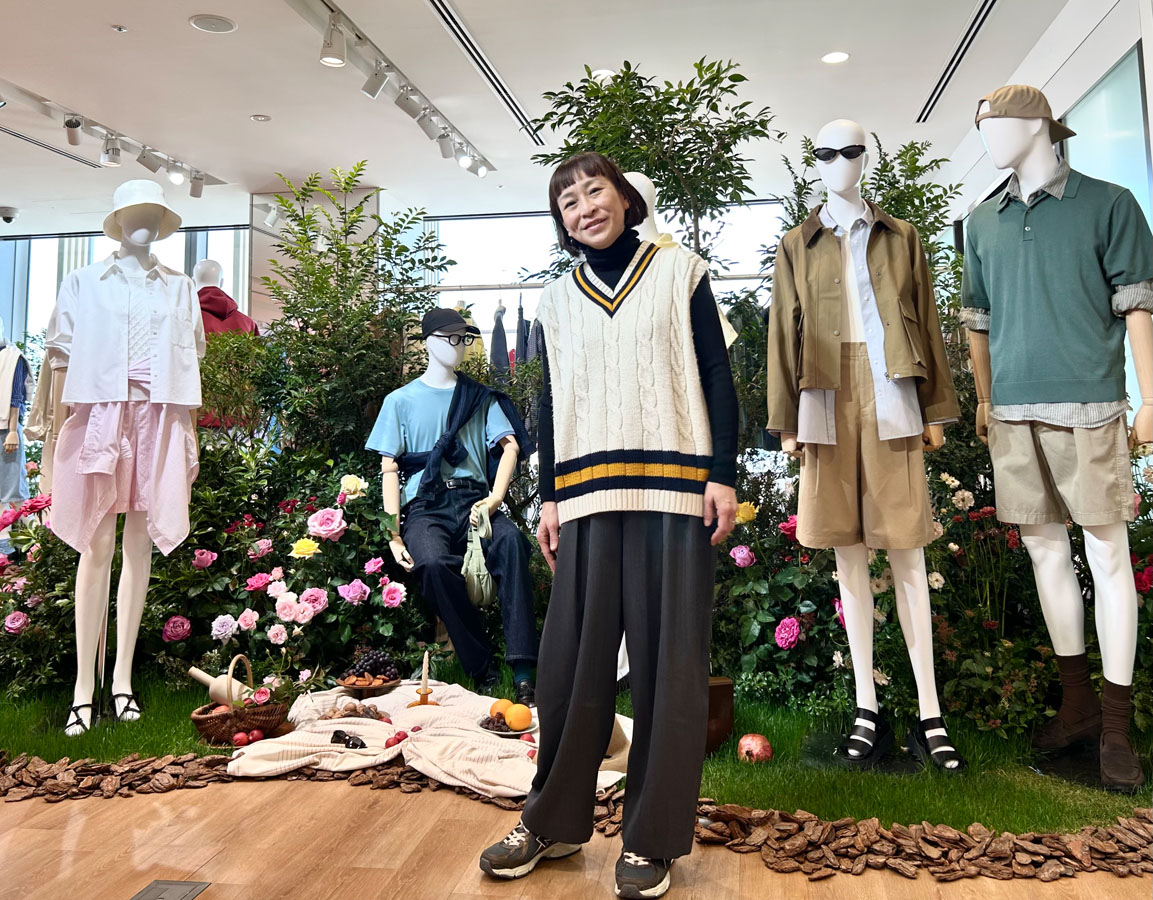 ユニクロの春夏展示会で着用したユニクロジーンズ