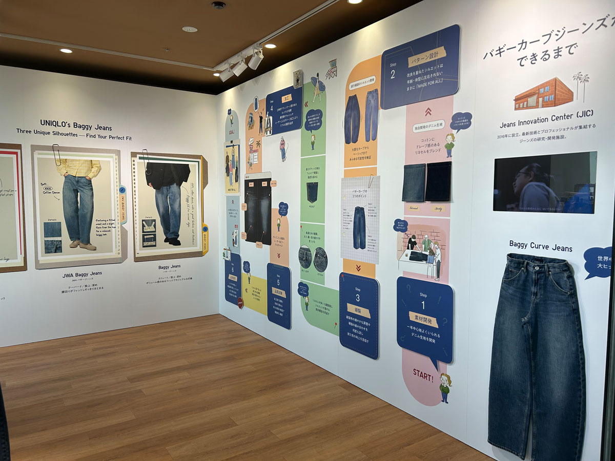 ユニクロ2026春夏の展示会の様子