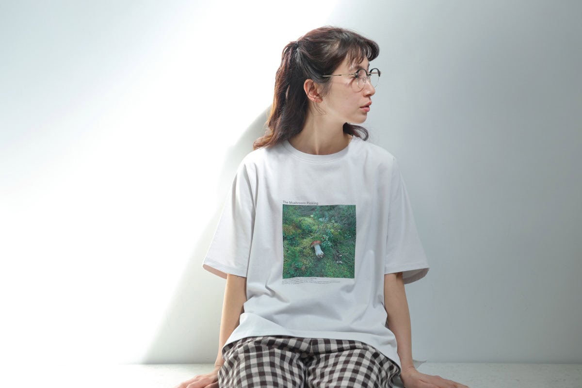 【tsukuru & Lin.】 フォトグラファー・かくたみほさんとつくる「フィンランドフォトTシャツ」きのこ狩り