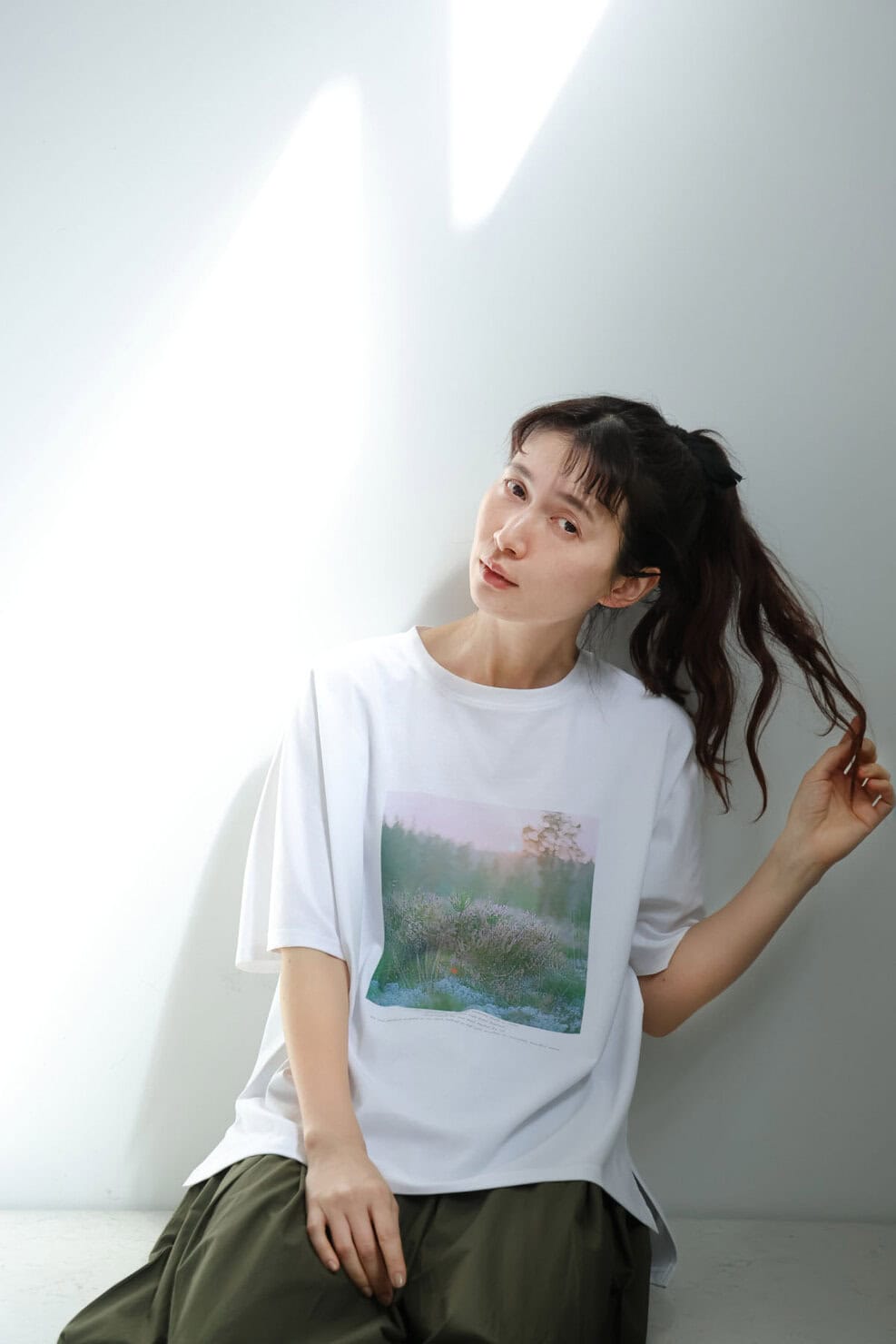 【tsukuru & Lin.】 フォトグラファー・かくたみほさんとつくる「フィンランドフォトTシャツ」夕焼け