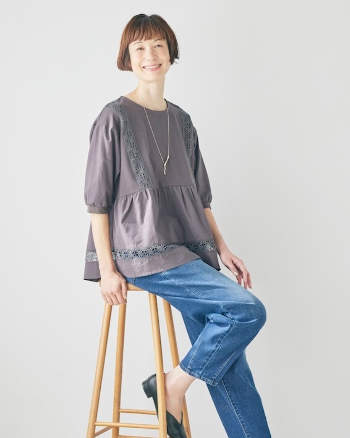 【しまむら シーズン リーズン】のプチプラトップス×パンツでつくる、体形カバーコーディネート