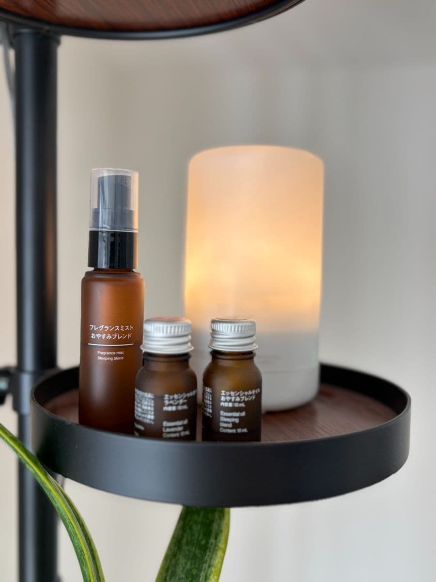 生理中の癒やしルーティンとして無印良品のエッセンシャルオイルやアロマを愛用