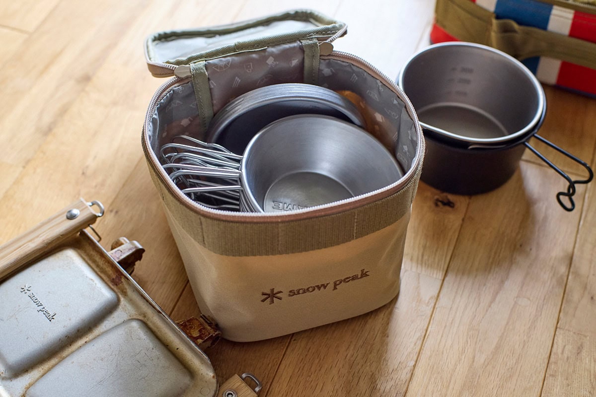リンネル6月号付録スノーピークのポーチを使ってみた