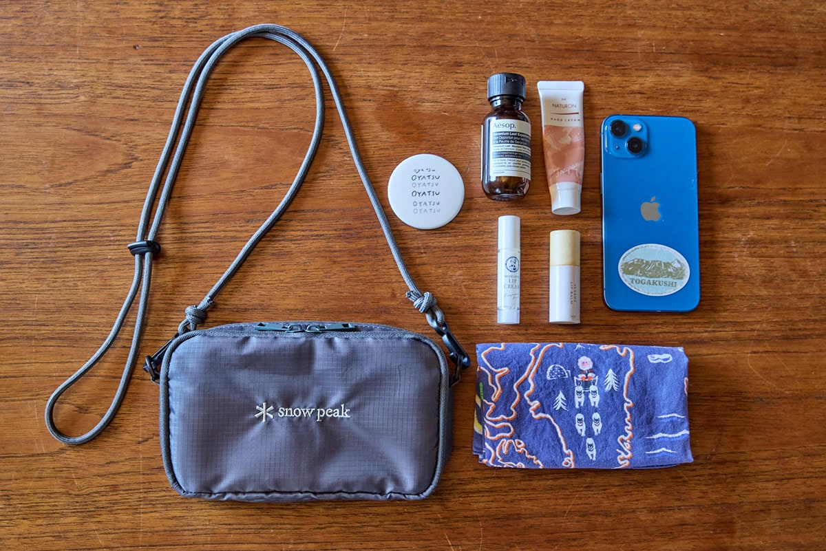 リンネル6月号付録スノーピークのショルダーバッグを使ってみた