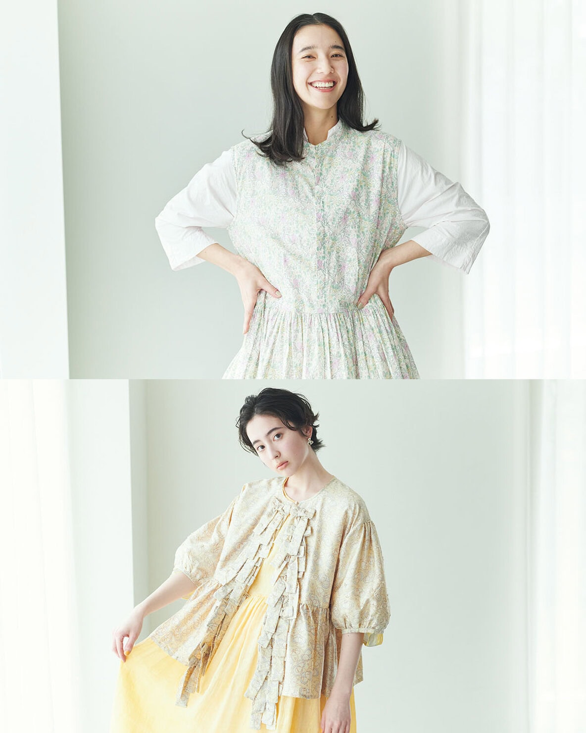 大人のかわいい「花柄コーディネート」8選】 おしゃれさん3人の私服